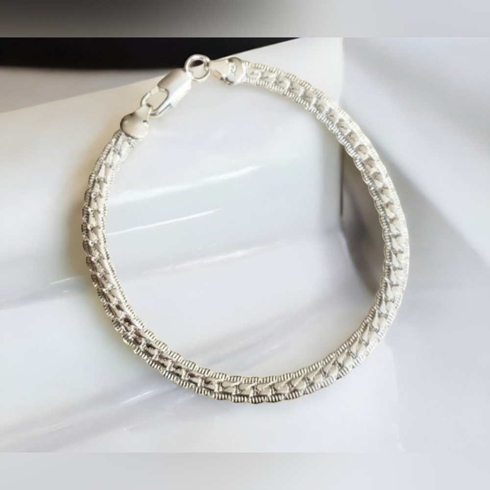Sterling Silver Snake Bracelet Womens Jewelry